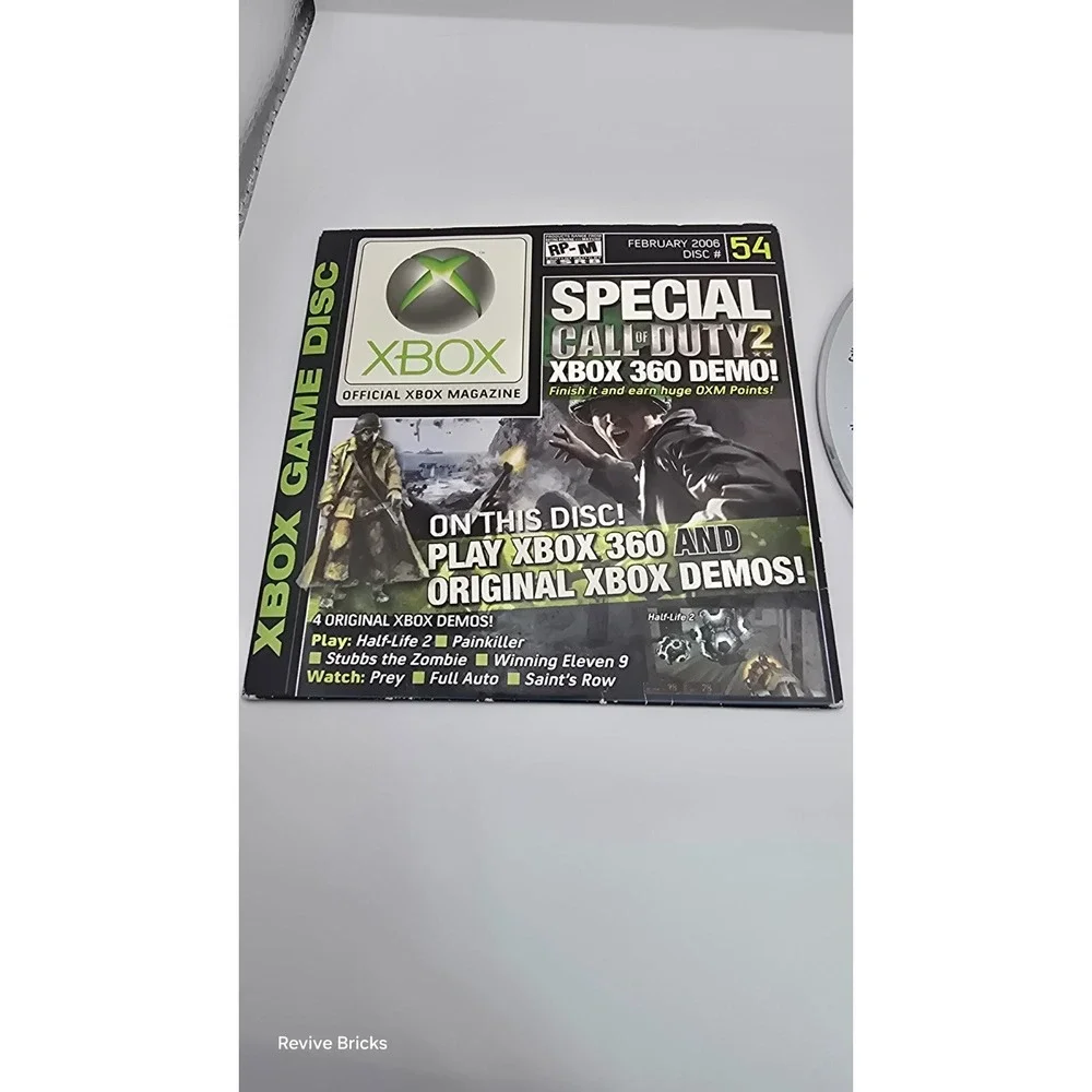 Call of Duty 2 Xbox 360 Demo Disc Xbox Game Disc With Sleeve Feb 2006‎ Disc #54